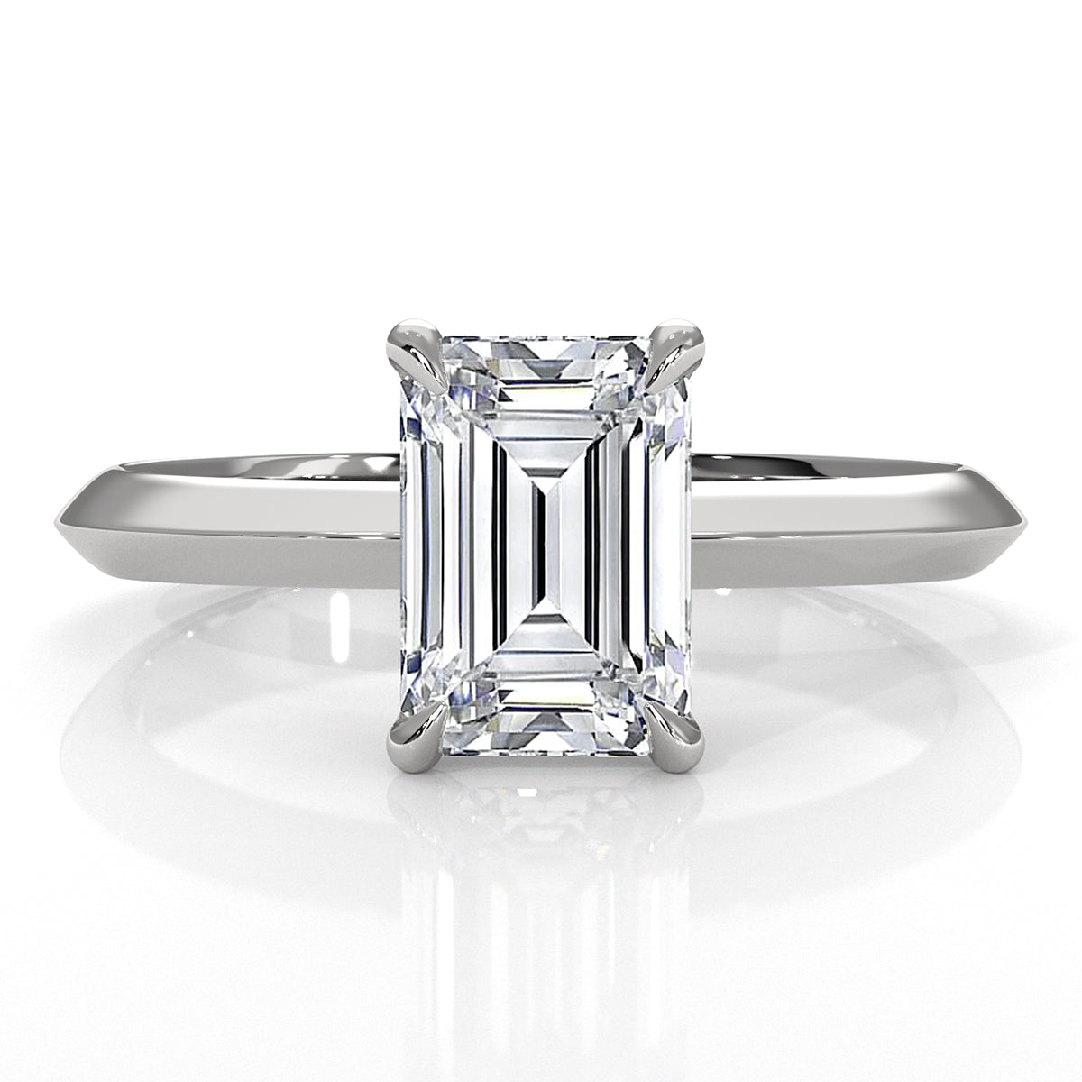 3g 2.2mm Claw Prong Solitaire Style Lab Grown Diamond Engagement Ring IGI Certified 1.00 Ctw.